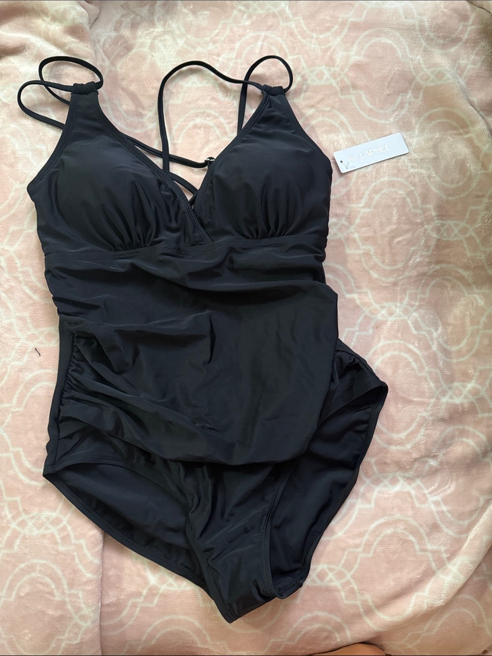 LA BLONDE Black One-Piece Swimsuit